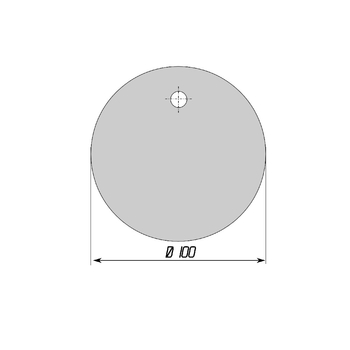 Бирка маркировочная круглая (пластик, диаметр 100 мм) - Бирки кабельные маркировочные - Магазин охраны труда ИЗО Стиль